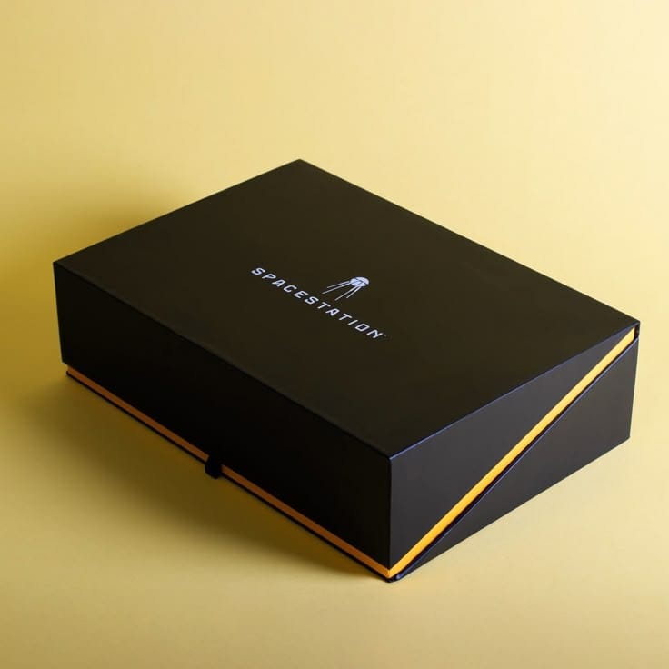 Premium gift box presented on a table for corporate gifting